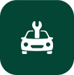 Icone de um carro com um escudo de proteção